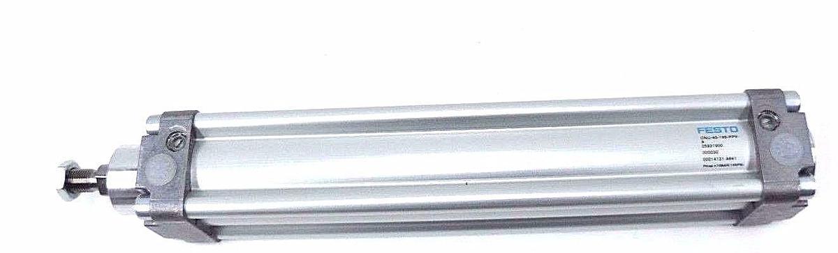 Used NEW FESTO DNU-40-195-PPV-A PNEUMATIC CYLINDER 25931900, 10BAR, 145PSI