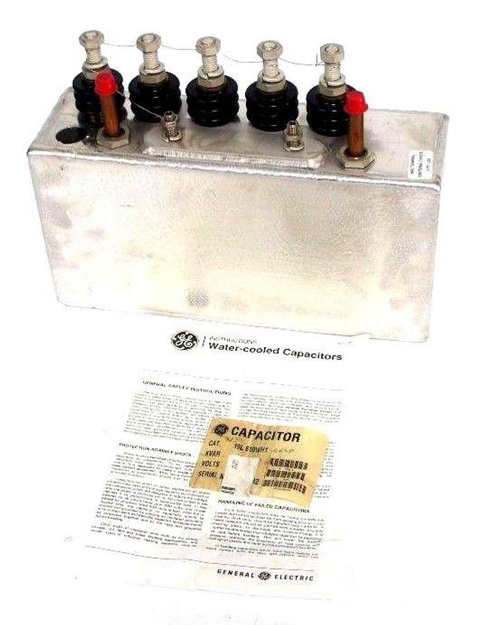 Used NEW GENERAL ELECTRIC 19L-610WH1 DIELEKTROL WATER COOLED CAPACITOR 19L610WH1