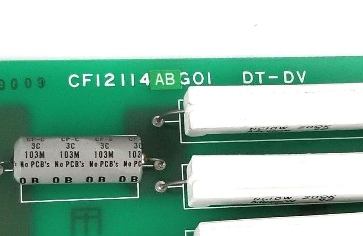 Used GENERAL ELECTRIC CF12114ABG01 RESISTOR BOARD BF122114AA , DT-DV