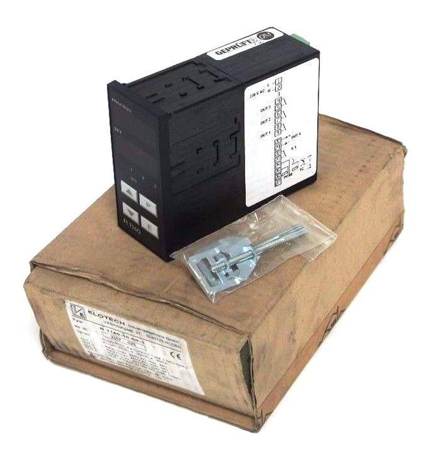 Used NIB ELOTECH R1140-10-00-1 SINGLE ZONE TEMPERATURE CONTROLLER R1140, 2357-023