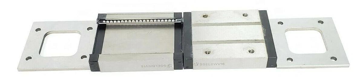 Used MISUMI SSELBWV16 GUIDE RAIL ASSEMBLY W/ MOUNT BRACKETS