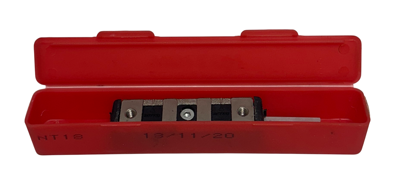 Used ROLLON NT18 CAM GUIDED U-SHAPED CARRIAGE RAIL 3-ROLLER 18mm NOMINAL DIAM USMP