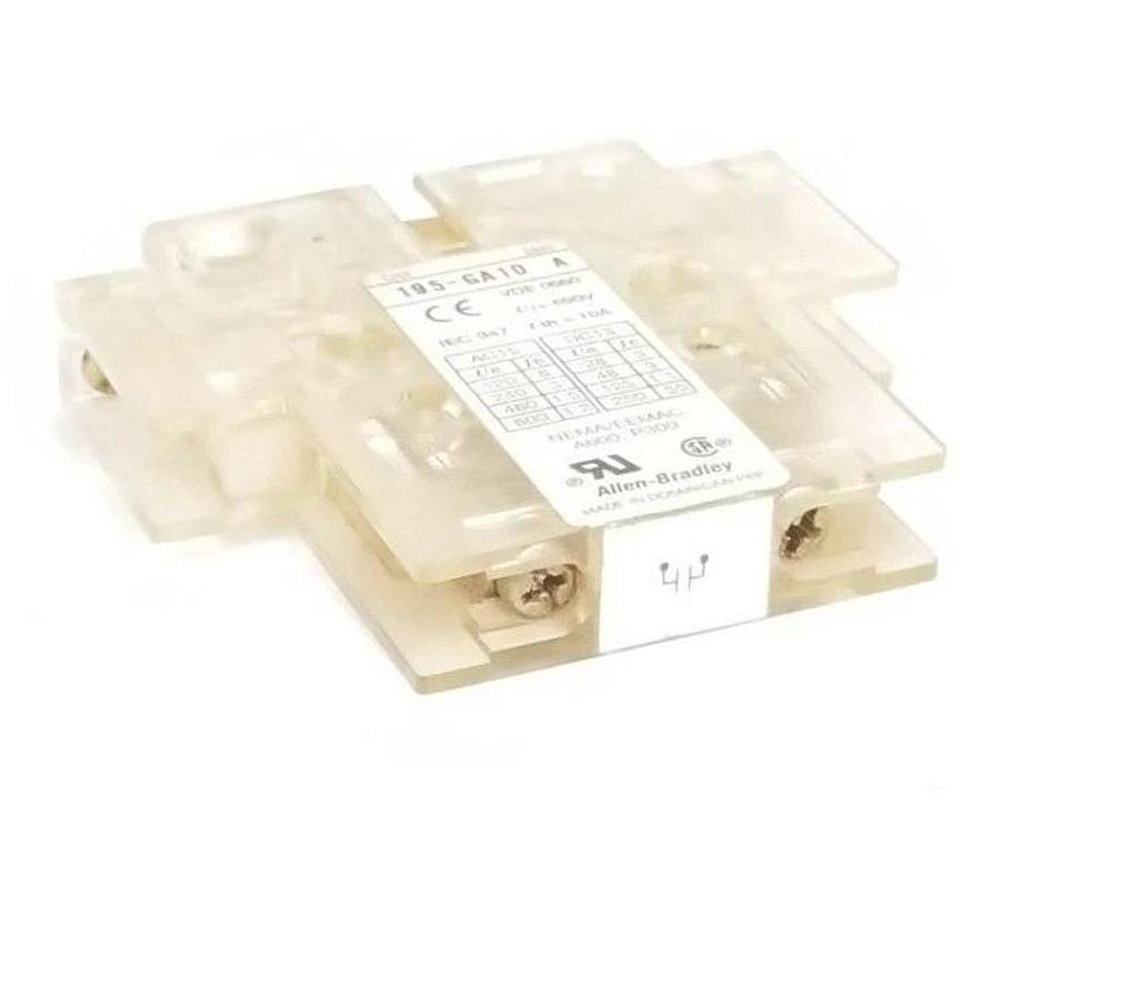 Used ALLEN BRADLEY 195-GA10 AUX. CONTACT 195GA10, SER. A