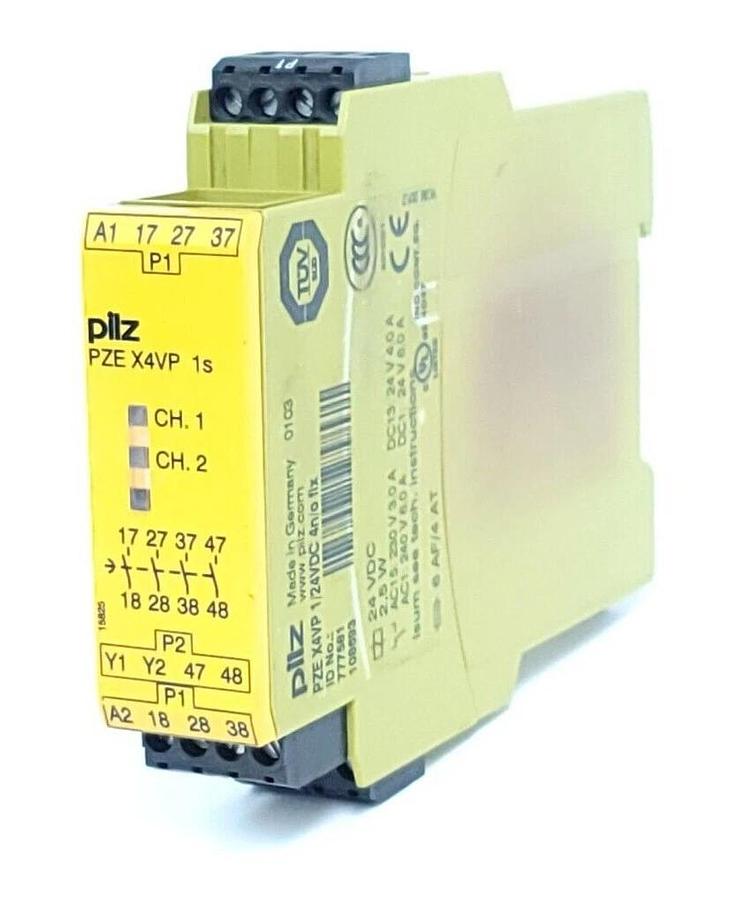 Used PILZ PZE X4VP 1/24VDC 4n/o fix SAFETY RELAY 777581 PZEX4VP