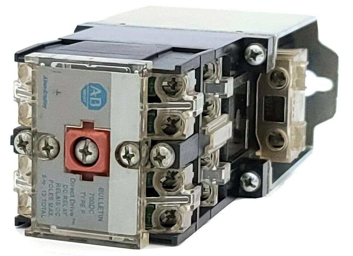 Used ALLEN BRADLEY 700DC-P800Z24 SER. E DC RELAY 24V, 700DCP800Z24