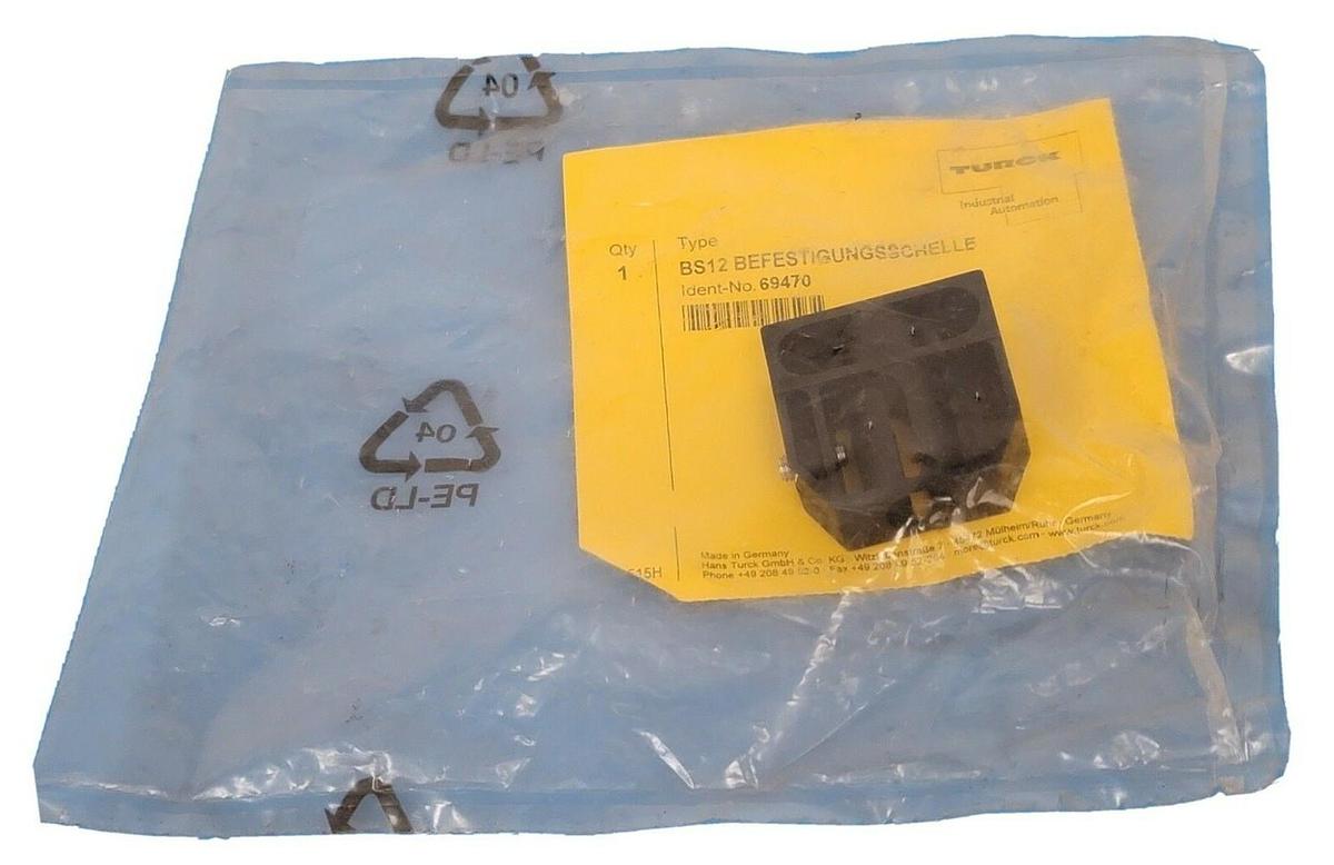 Used NEW TURCK BS12 BEFESTIGUNGSSCHELLE IDENT. NO. 69470