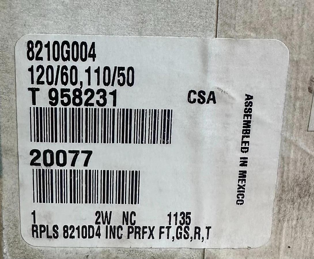 ASCO 8210G004 Red-Hat II 1" NPT Solenoid Valve 2-Way N/C 110/120VAC 20077 NSMP
