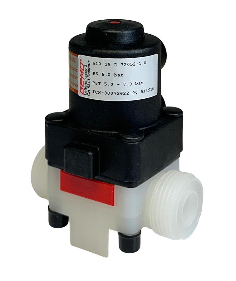 Used GEMU 2031634 / 610 15 D 72052-1 / 61015D720521 PLASTIC DIAPHRAGM VALVE NSMP