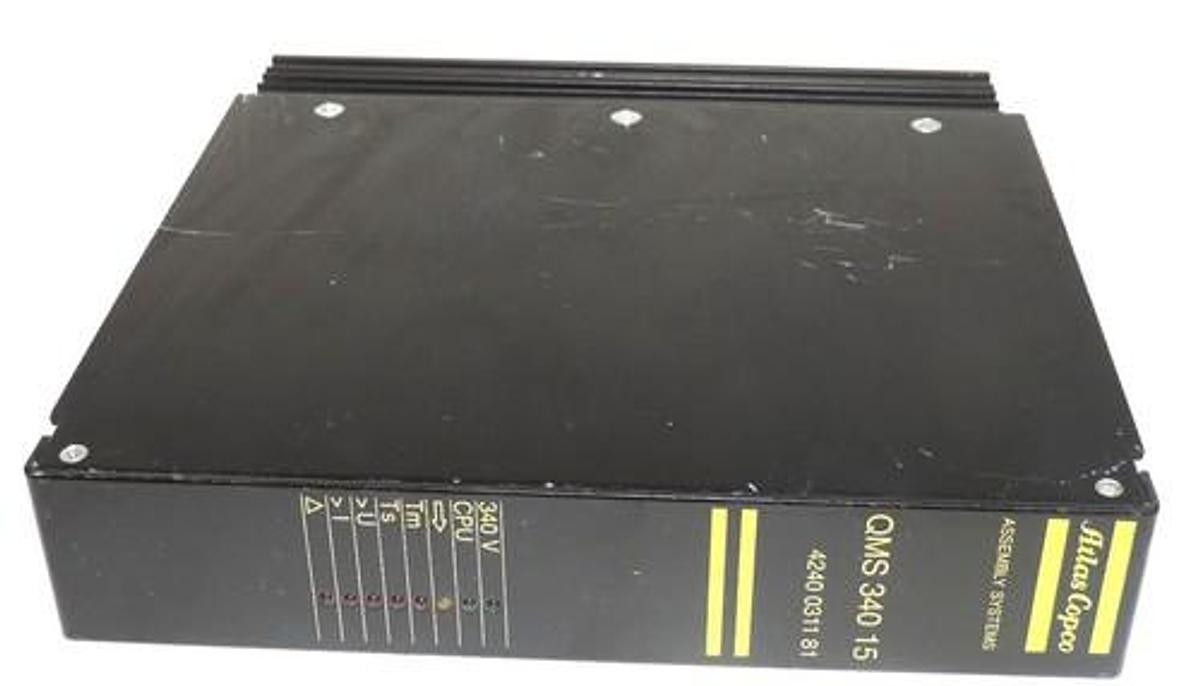 Used ATLAS COPCO 4240-0311-81 SERVO CONTROLLER QMS-340-15, 4240031181-0004, QMS34015