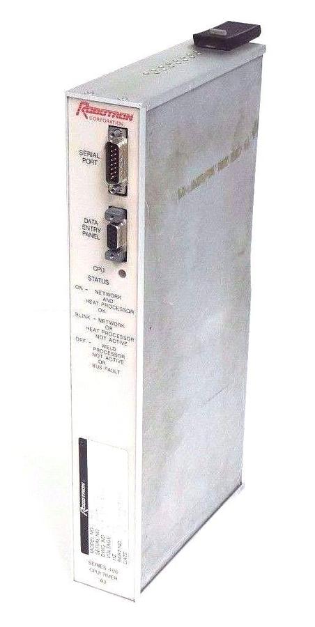 Used ROBOTRON 503-2-0324-03 MODEL S-400 CPU/TIMER MODULE 24V, 60HZ, 5032032403