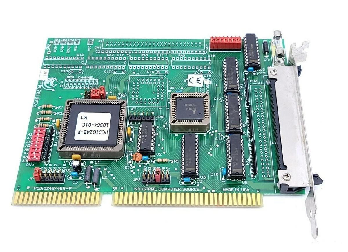 Used INDUSTRIAL COMPUTER SOURCE 10364-01C PC BOARD PCDI024B/48B-P