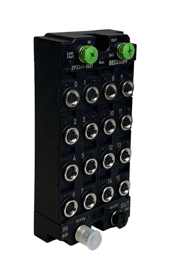 NEW BECKHOFF EP2349-0021 / EP23490021 16-CHNL EtherCAT BLOCK 24VDC INPUT/OUTPUT