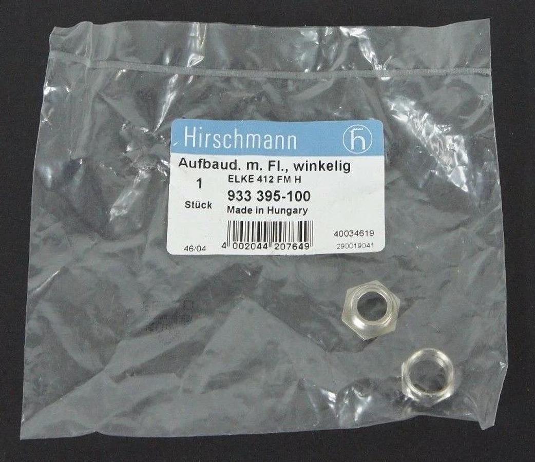 Used NIB HIRSCHMANN 933 395-100 SOCKET ELKE 412 FM H, 933395100 - LOT OF 3