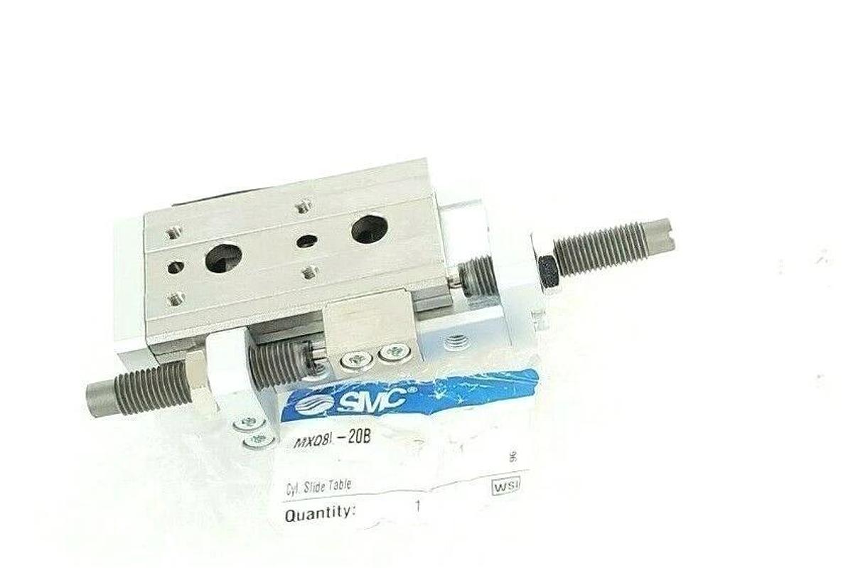 NEW SMC MXQ8L-20B SERIES MXQ AIR SLIDE TABLE CYLINDER MXQ8L20B