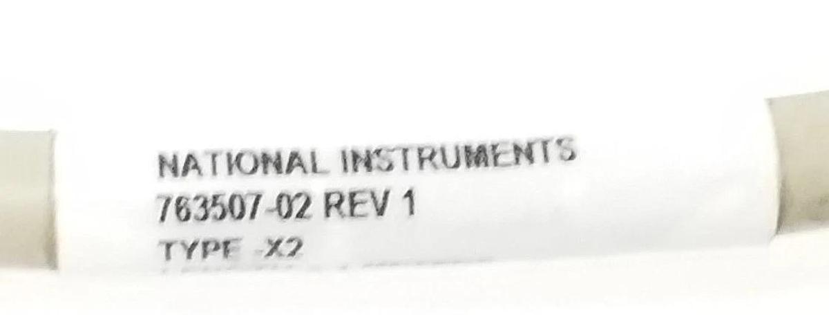 Used LOT OF 2 NATIONAL INSTRUMENTS 763507-02 CABLES, REV 1, TYPE X2, 2.1M
