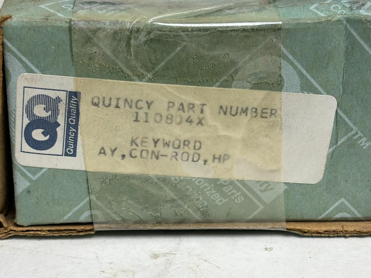 Used Quincy 110804X Connecting Rod Kit 6656 PR Bearings HP Compressor New Surplus