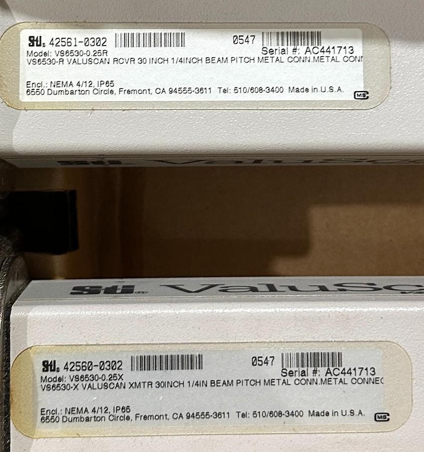 Used STI OMRON VS650030-0.25-C001-AC1-05X-05R / 70084-1098 ValueScan / VS KIT NSMP