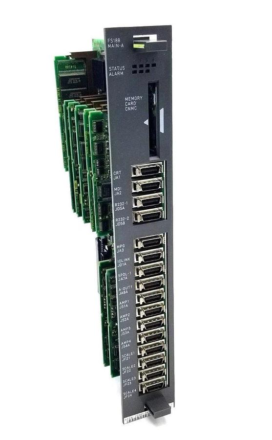 Used FANUC A16B-2202-0860 / 05D 18B 4 AXIS MAIN CPU BOARD A16B2202086005D W/MODULES