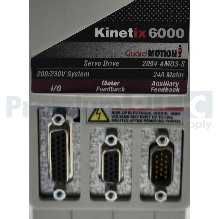 Used ALLEN BRADLEY 2094-AM03-S /A Kinetix 6000 24A AXIS MODULE 5.5kW 200/230VAC USPI