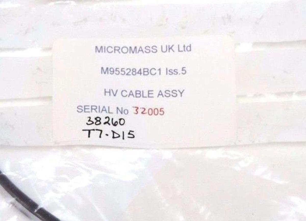 Used NEW MICROMASS M955284BC1 HV CABLE ASSY