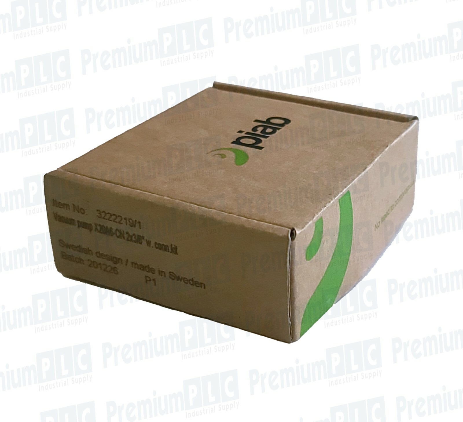 Used NEW PIAB 3222219/1 VACUUM PUMP X20A6-CN 2 x 3/8" W/ CONNECTION KIT