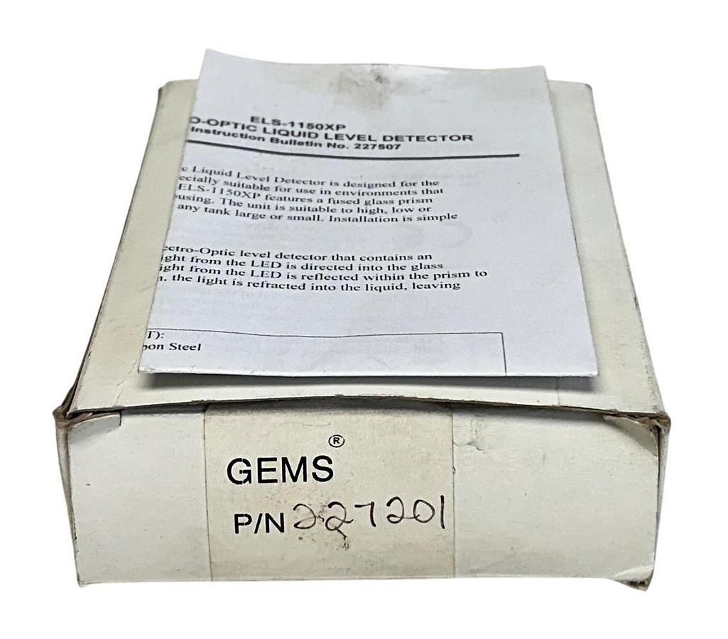 GEMS ELS-1150XP / 227201 ELECTRO-OPTIC LIQUID LEVEL DETECTOR 5-28VDC 100mA NSMP