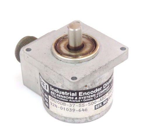 Used BEI XH20DB-37-SS-500-ABZ-3904R-SM14-24V ENCODER 924-01039-646