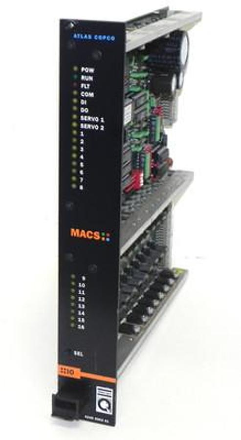 Used ATLAS COPCO 4240 5002 01 I/O CONTROLLER MODULE W/ LED INDICATORS 4240500201