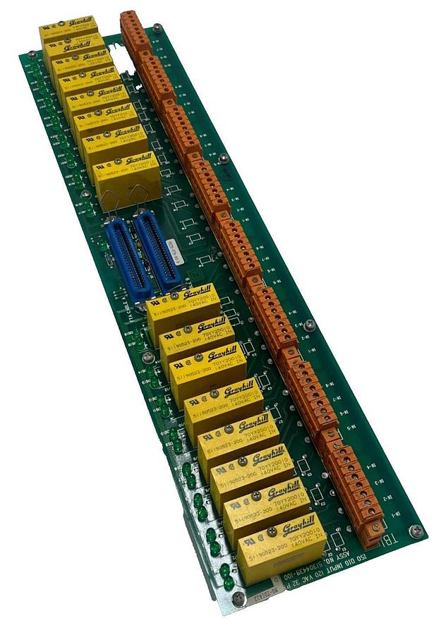 Used HONEYWELL 51304439-100 Iso Dig Input Board Rev D, 15 GRAYHILL 70YY20010 RELAYS