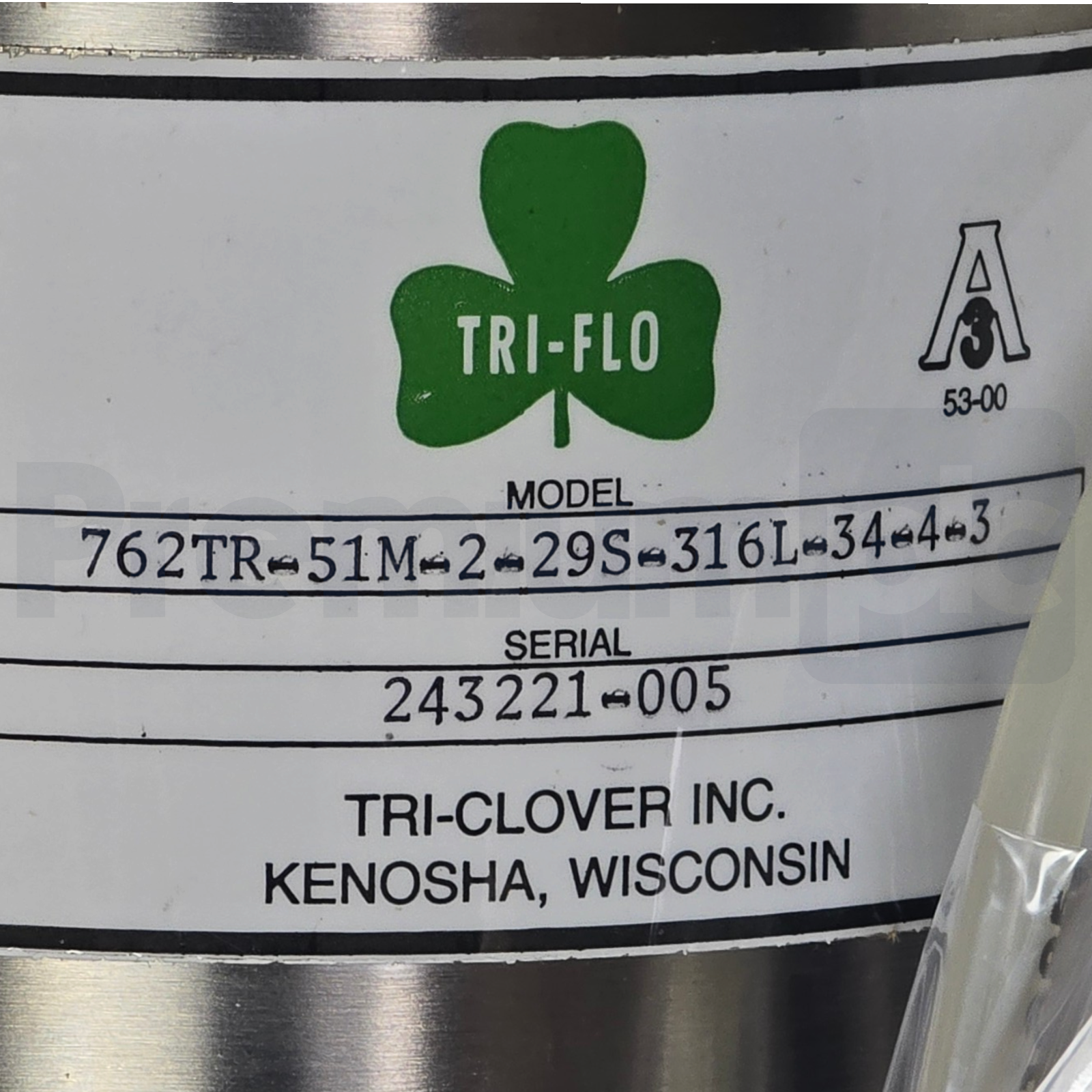 Used Alfa Laval Tri-Clover 762TR 2" SS316 Seat Valve 762TR-51M-2-29S-316L-34-4-3 NEW