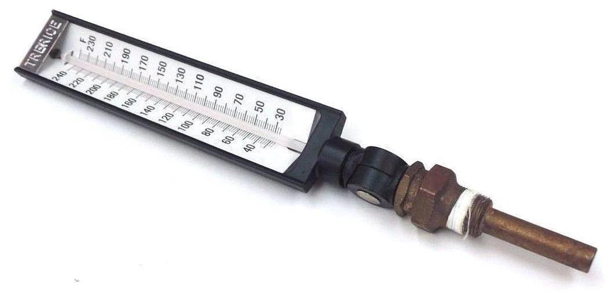 Used TRERICE INDUSTRIAL THERMOMETER 28-240 DEGREES F