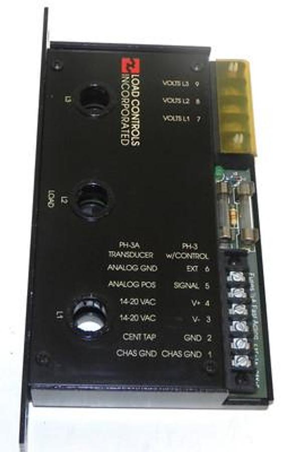 Used LOAD CONTROLS INC PH-3A POWER TRANSDUCER PH3A