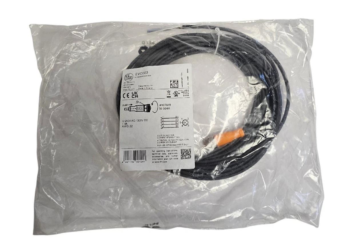 Used NEW IFM ADOGH040MSS0010H04 CONNECTING CABLE EVC003 LENGTH 10M