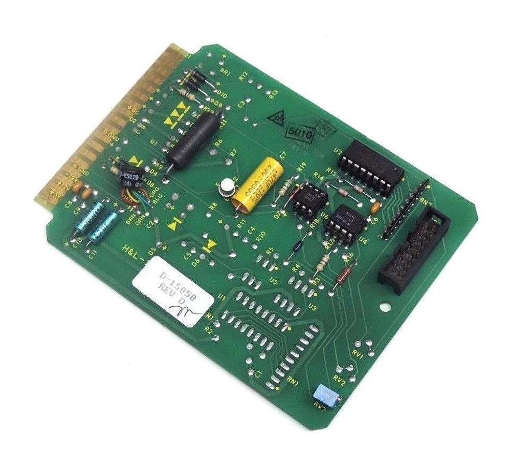 Used KB ELECTRONICS D-15050 CONTROL CARD D15050 REV. D, D-14856, 609-071 REV. B