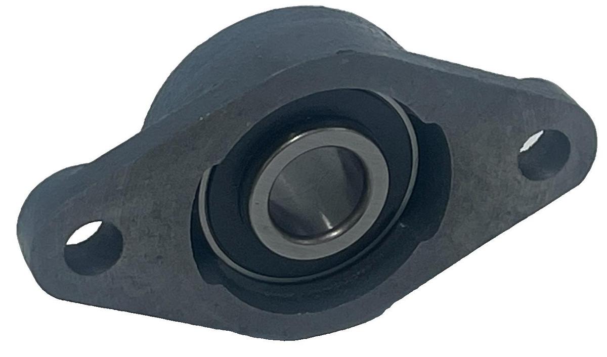Used PEER UCFT204-12 Take-Up Flange Bearing 2-Bolt Stamped Steel 3/4" Bore, NSMP