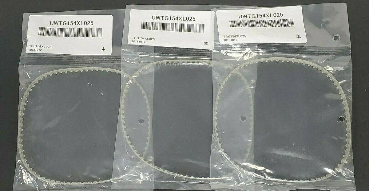 Used LOT OF 3 NEW MISUMI TUN154XL025 TIMING BELTS
