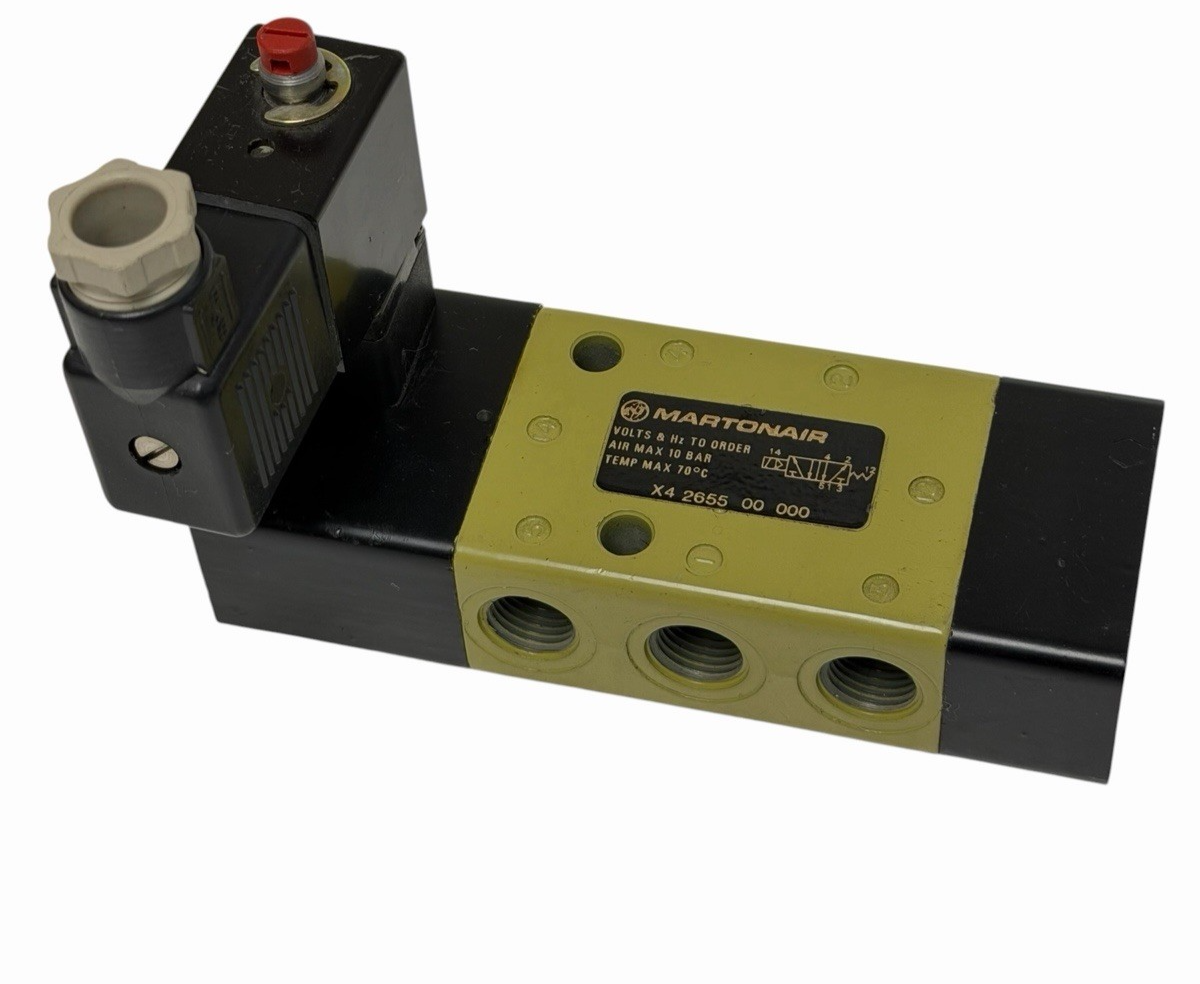 Used MARTONAIR X4265500000 PNEUMATIC SOLENOID VALVE X4 2625 00 000