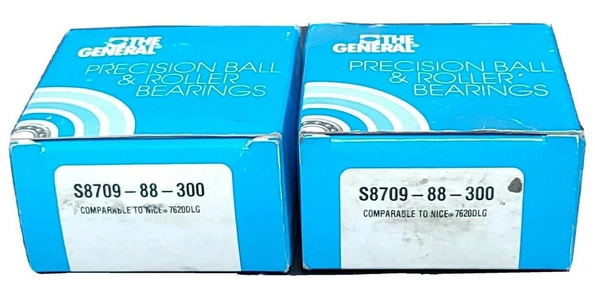 Used LOT OF 2 NIB THE GENERAL S8709-88-300 BEARINGS S870988300
