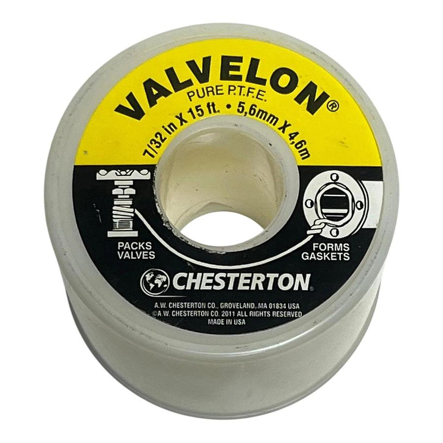 Chesterton Valvelon Pure PTFE Valve Packing Flange Gasket Sealant 7/32" x 15ft