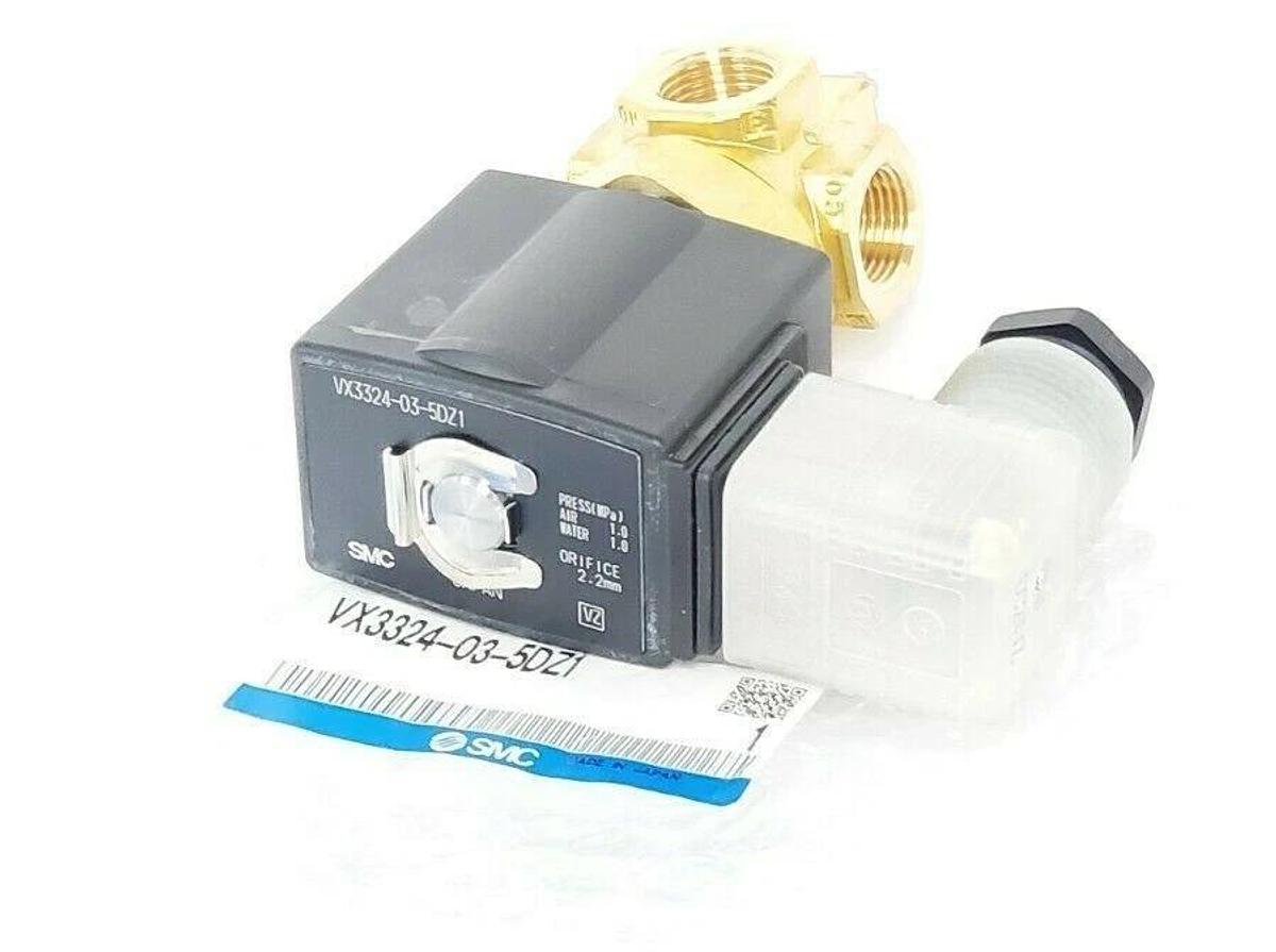 Used NEW SMC VX3324-03-5DZ1 DIRECT OP 3 PORT SOLENOID VALVE VX3324035DZ1