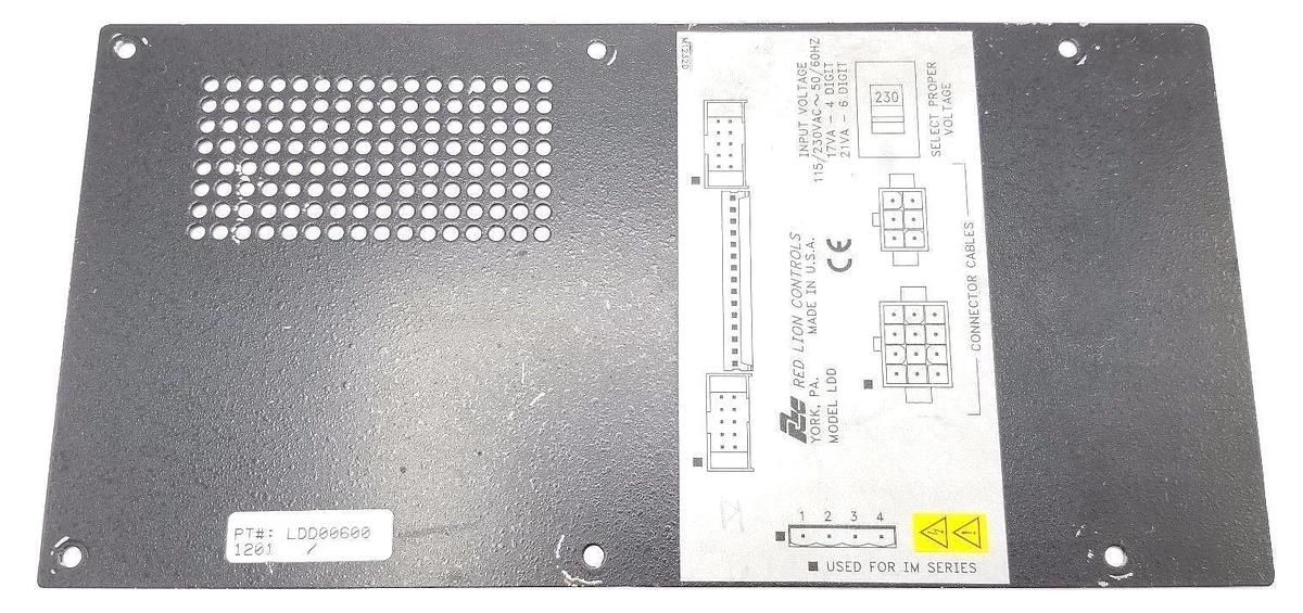 Used RED LION CONTROLS LDD00600 COVER PLATE MODEL LDD