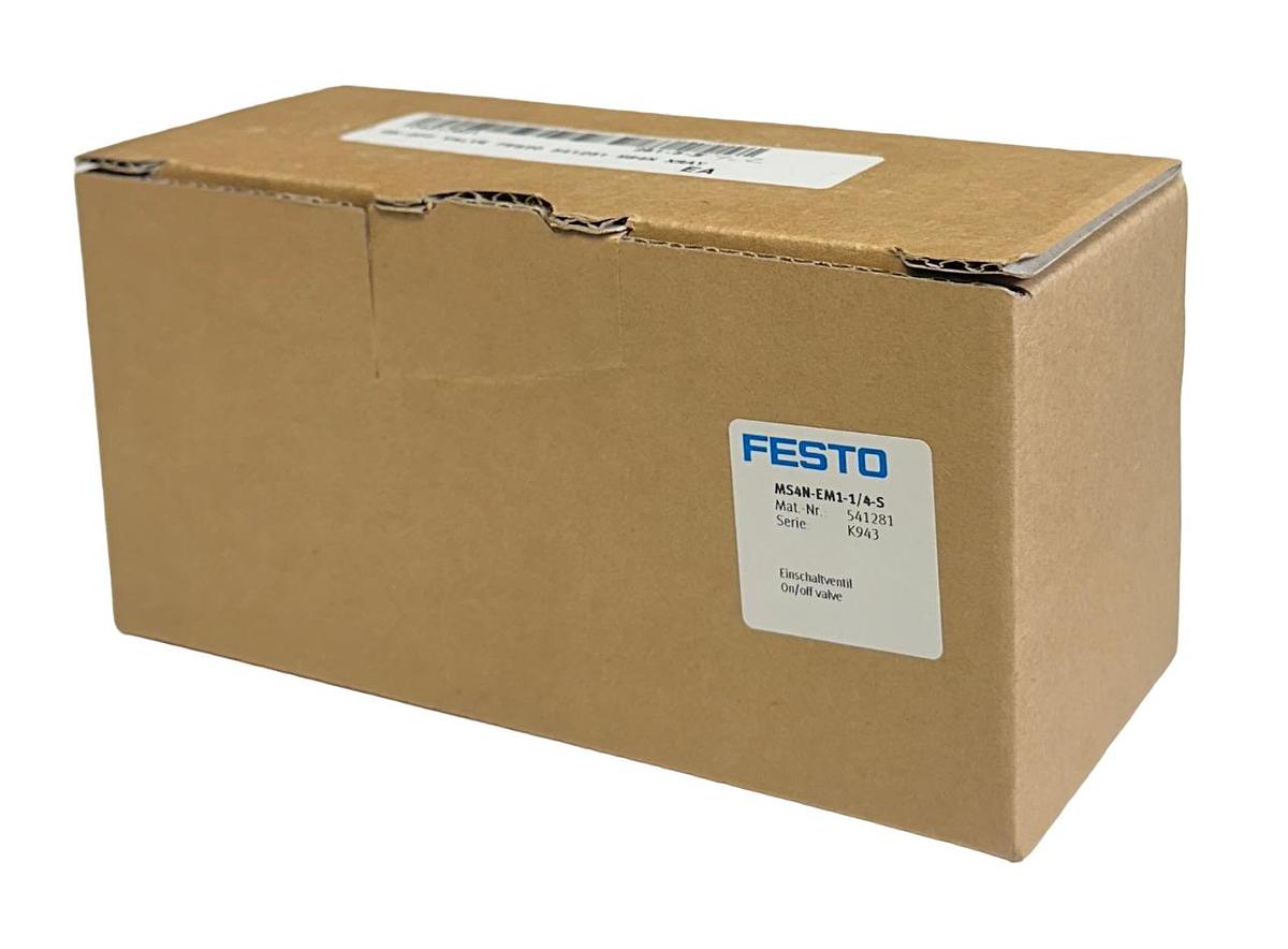 Used NEW FESTO MS4N-EM1-1/4-S / 541281 ON-OFF VALVE MS4N SERIES 3/2 0-14BAR NSMP