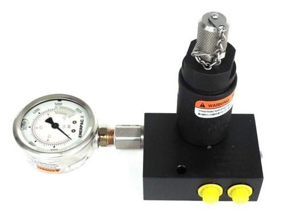 Used NIB ENERPAC MV722B PO CHECK VALVE W/ ACL22A ACCUMULATOR