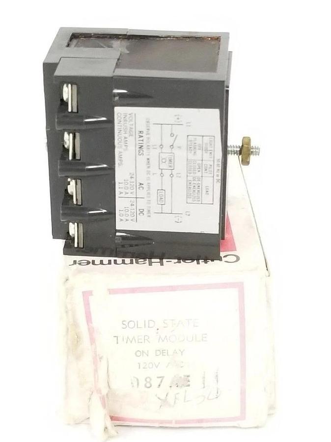 Used CUTLER HAMMER D87XEL30 ON DELAY TIMER 120V 30 SEC. SER. A1