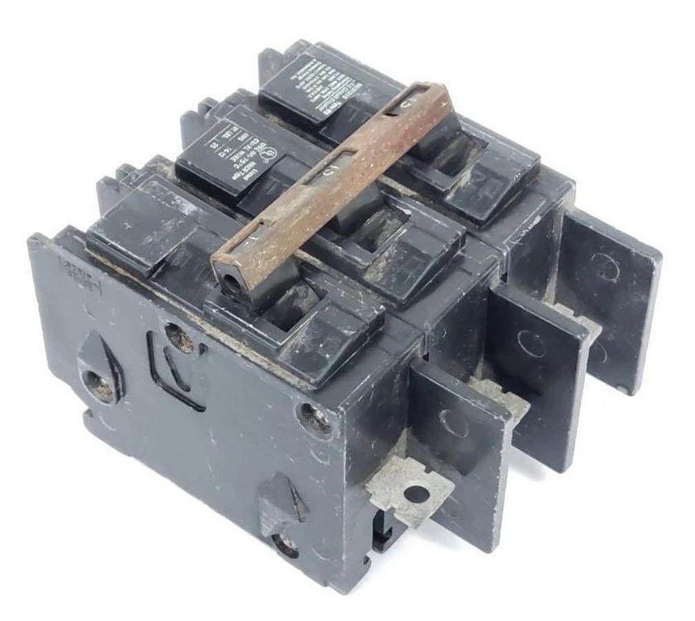 Used ITE SIEMENS BQ3B015 CIRCUIT BREAKER 15A 3 POLE HACR 240V BQ