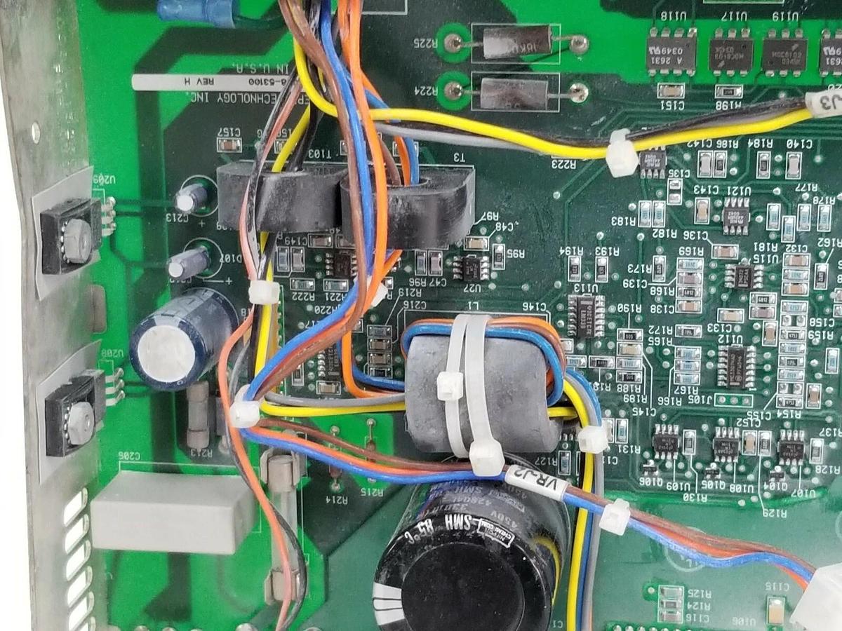 Used ADEPT TECH 20338-53000 REV. A DUAL C AMP BOARD 2033853000, 10338-53100 REV. H