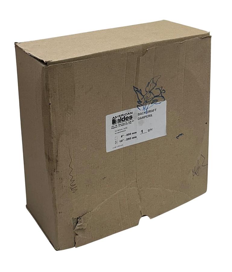 Used AMERICAN ALDES 10'' - 250mm OEM SPRING-LOADED BACKDRAFT DAMPER PROFESSIONAL NSMP