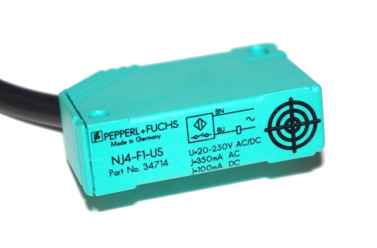 NEW PERPPL+FUCHS NJ4-F1-US PROXIMITY SENSOR P/N: 34714, NJ4F1US