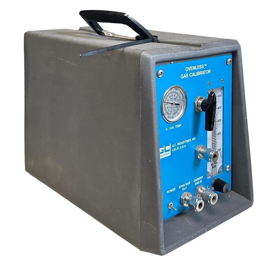 Used GC INDUSTRIES GC2301 PORTABLE OVENLESS GAS CALIBRATION SYSTEM W/ HEATER USNP