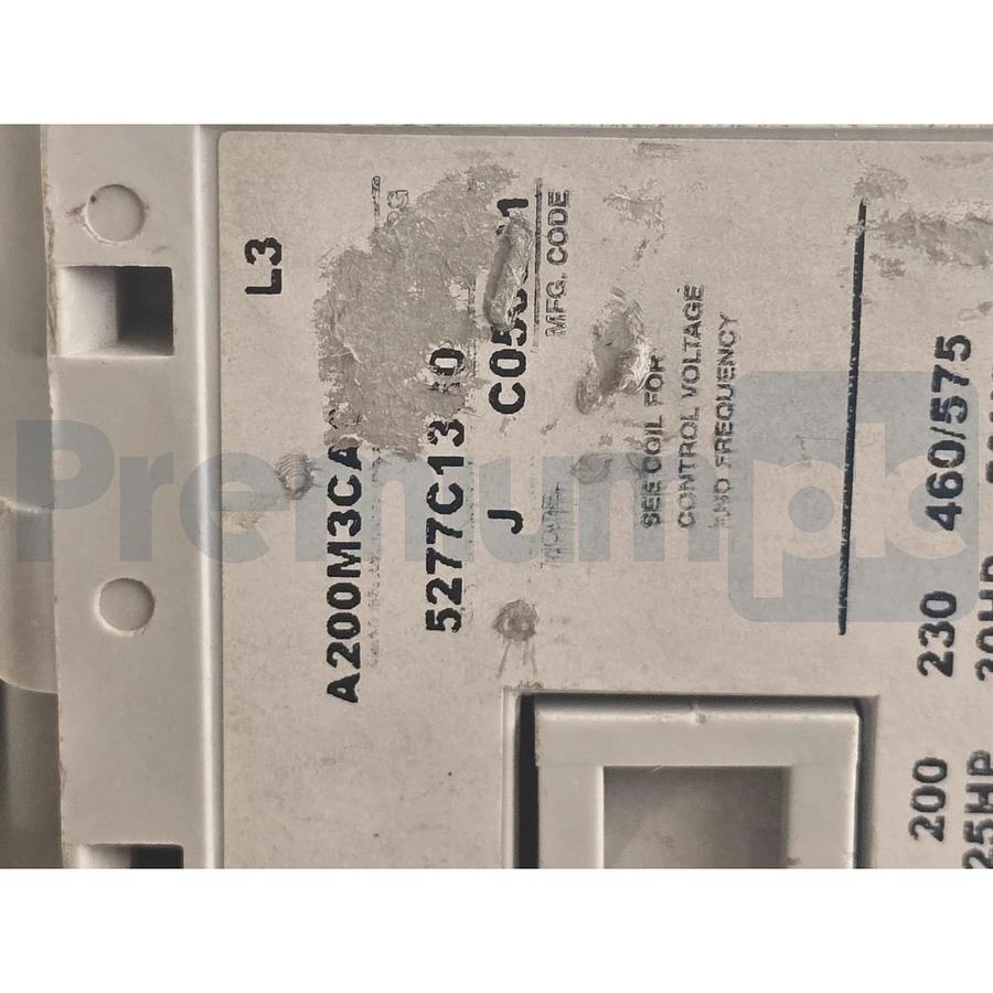 Used CUTLER-HAMMER A200M3CAC - A200 NEMA SIZE 3 MOTOR STARTER 110/120V COIL 90A USPI